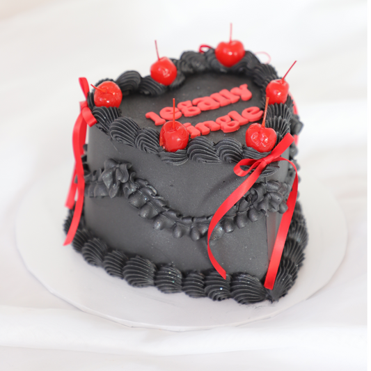 Black + Red Vintage Heart